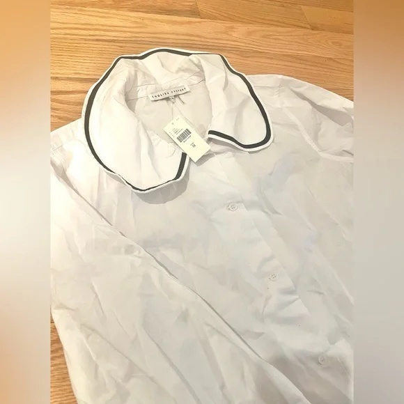 New With Tags* English Factory Collard Blouse by Anthropologie - Picture 8 of 10